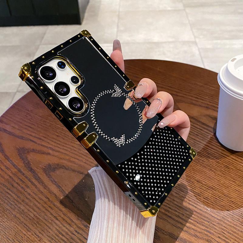 Suitable for Samsung S25 Ultra Mobile Phone Case Luxury Flash Diamond Butterfly Plating Mirror Full Inclusive New A36 Protective Case