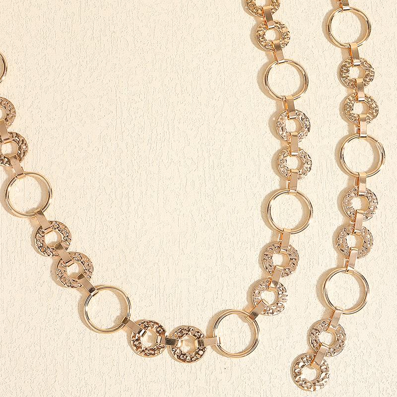 Punk Hip Hop All-Match Hollow Circle Waist Chain Vintage Waist Chain For Women Personality Waist Chain Clothing Accessories Gift
