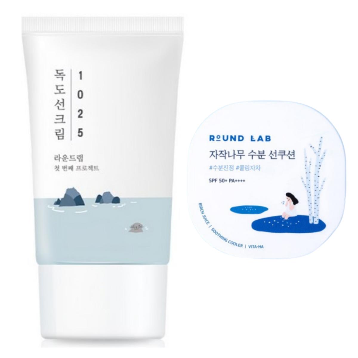 

[ROUNDLAB] Dokdo Sun Cream 50ml +Sun Cushion 15g