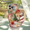 Phone Case: 2D Flat, Suitable for iPhone 18, 17, 16, 15, 14, 13, 12 Pro Protective Cases, Rainbow Christmas Village, Perfect Holiday Gift for Christma