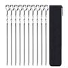 10 Pieces Spiral Grill Skewers Rust Resistant Stainless Steel Easy to Clean