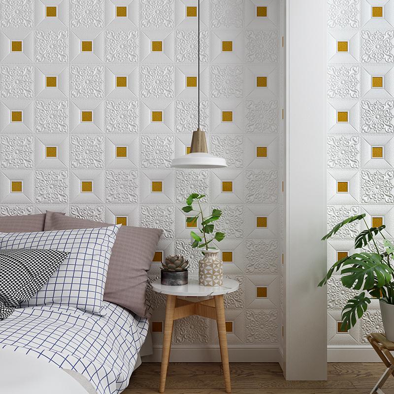 3D Decorative Waterproof And Moisture-Proof Brick Patterned Wall Panel Wallpaper For Living Room Bedroom Kitchen Background Wall Quality