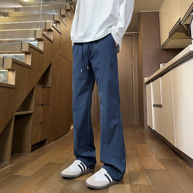 

Mild-flared Assault Pants for Men Spring Autumn American-style Soft Shell Paratroopers Loose Versatile Casual Trousers L синій