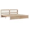 VidaXL Cadre de lit avec tête de lit 180x200 cm bois de pin massif, lit, cadre de lit en bois massif, meuble de chambre à 3306742