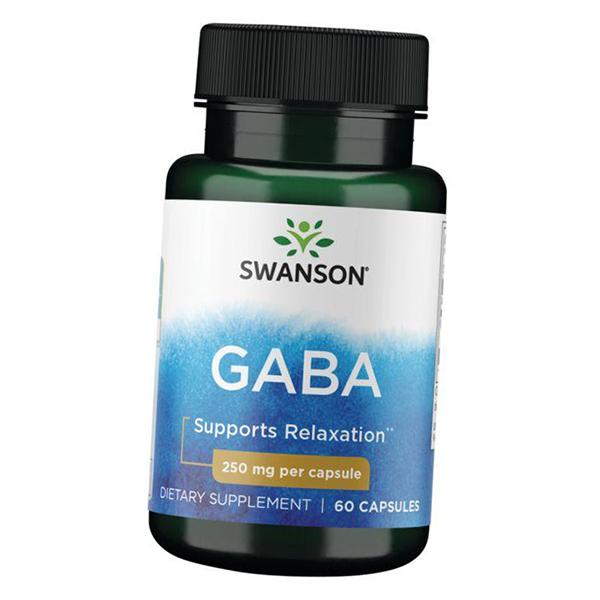 

ГАМК, Гамма-аміномасляна кислота, GABA 250, Swanson 60капс (72280029) 60caps