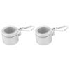 2Pcs Metal Swivel Ring Rotating Flagpole Accessory Durable Flag Ring  Outdoor Use