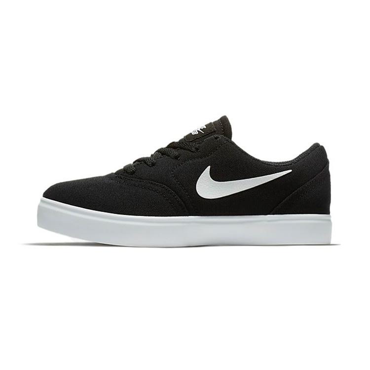 (PS) Nike SB Check Canvas Black White Kids 905371-003 EU 28