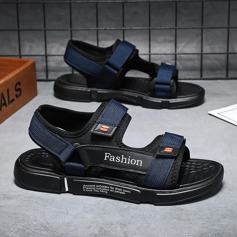 Fashion Mens Beach Sandals Summer Anti Slip Outdoor Hiking Shoes Casual Open Toe Male Slippers Lightweight