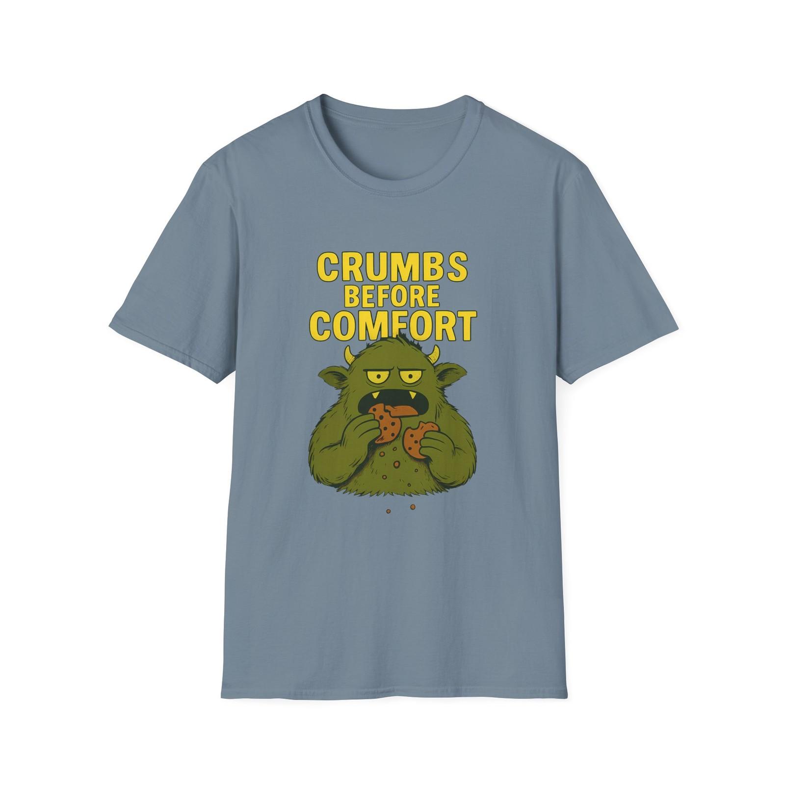 Unisex Softstyle T-Shirt Mens Womens Tees Top Cookie Monster Holiday Humor Emotional Eating Tee M