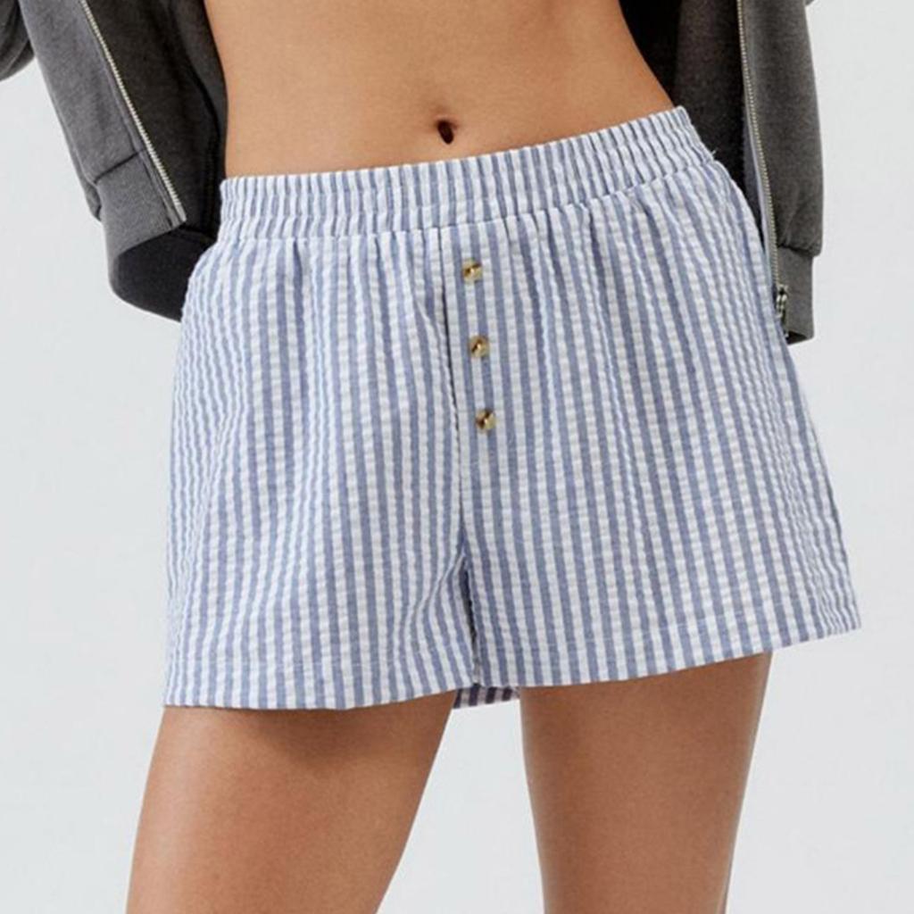 Damen Shorts mit hoher Taille, Sport-Laufshorts, Workout, Fitnessstudio, schnelltrocknende Hosen, Yogahosen, Tennishosen, Sommershorts