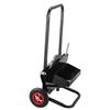 Banding Strapping Cart, Fit for Steel Strapping Coils with 600 mm Core Outer Size, Heavy Duty Strapping Dispenser with Rubber Wheels, Suitable for