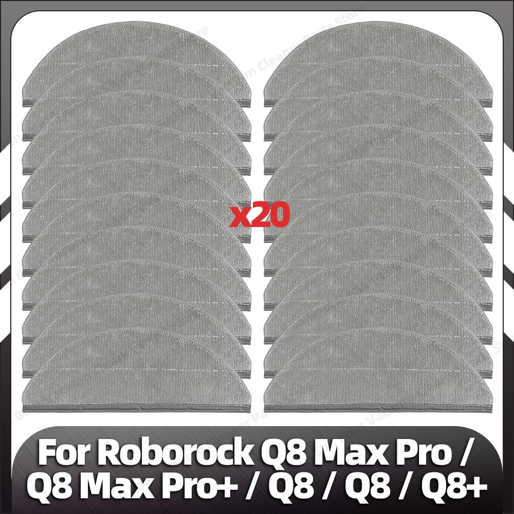 Compatible for Roborock Q8 Max Pro / Q8 Max Pro+/ Q8 / Q8 / Q8+ Main Side Brush HEPA Filter Mop Pad Dust Bag Spare Parts