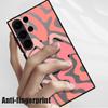 Custodia Magnetica Per Samsung Galaxy S25 Edge S24 Ultra S23 S24 S25 FE S22 Plus Per Magsafe Modello Strisce Curve Cover Opaca per Telefono
