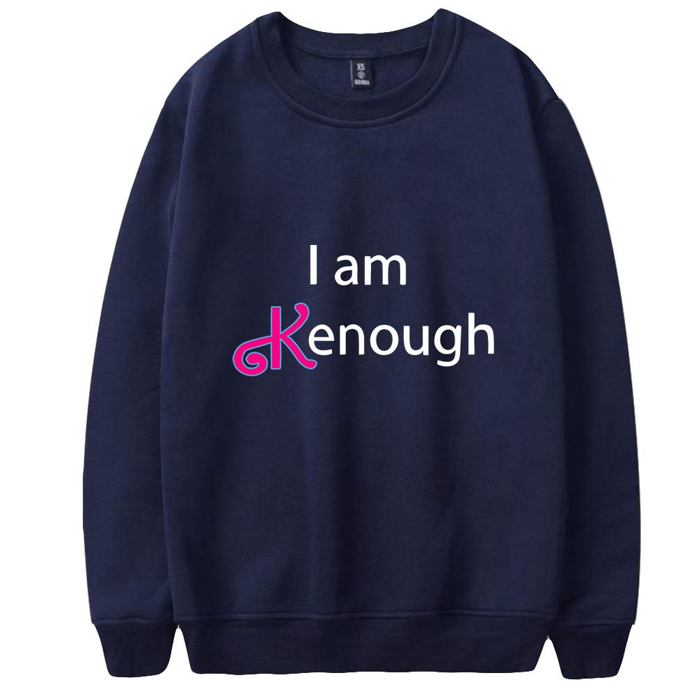 Couple Fashion I Am Kenough Graphic Printed HOODIES Casual O-Neck Sportswear Men Women Pullover Sweatshirts