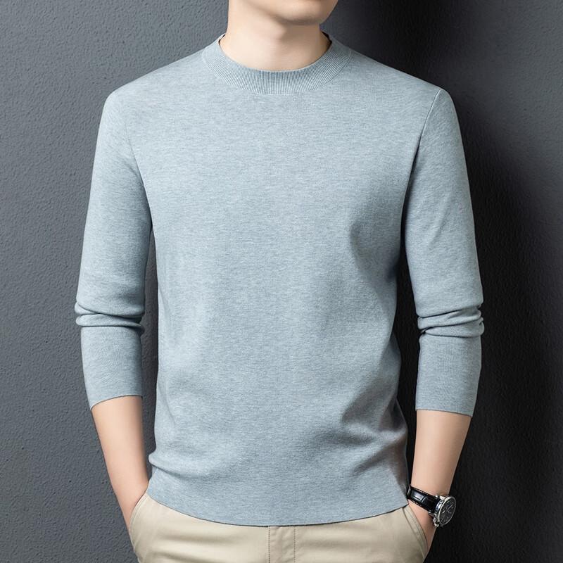 Yiliteng Men's Round Neck Pullover Sweater