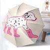 1PC Dalmatian Rainboots Automatic Folding Umbrella Automatic Open/Close, Automatic Folding, 8-Rib Durable Frame, Portable Travel Umbrella 711