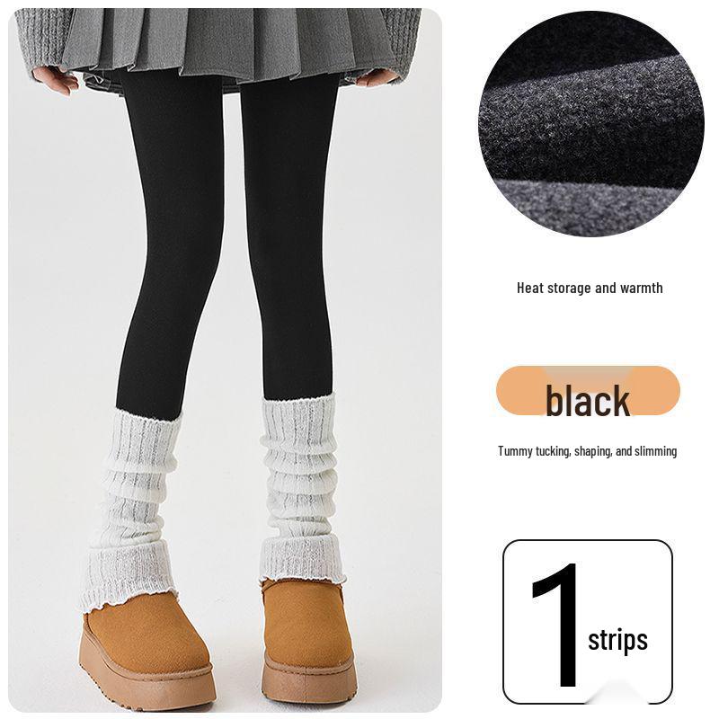 JIAZINI Damen Graue Mikro-Kompressions-Schlankheitsleggings - Fleecefutter, Rutschfest, Ideal für Frühling und Herbst/Winter.