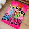 Individuelle Personalisierung The Powerpuff Girls Teppich - Weich, Waschbar, Rutschfest, Indoor-Matte, Wohnzimmer, Heim & Büro Dekorativer Teppich