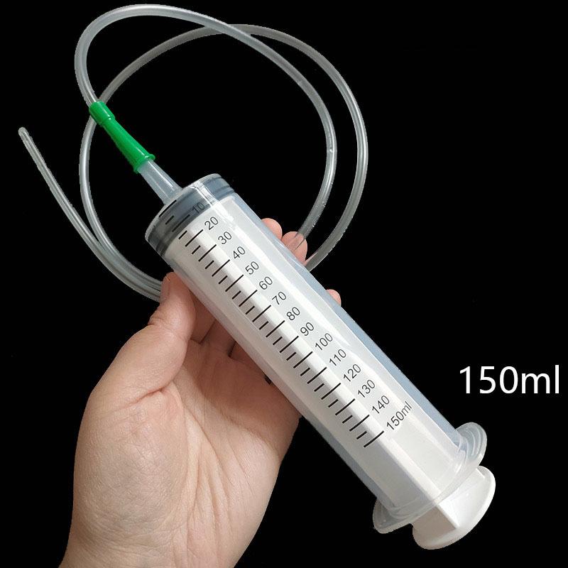 100/300/550ml Large Capacity Syringes Oil Pump With 1m Hose Pet Feeding Measuring Pump Hydroponics Nutrient Big Syringe