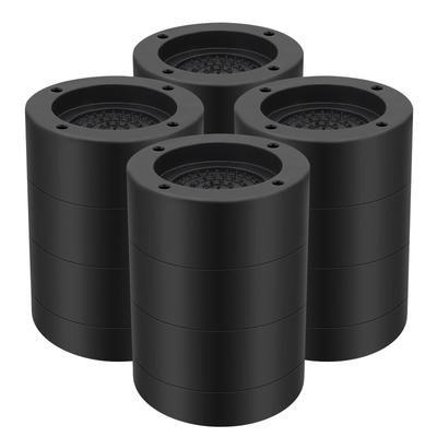 Umelee Washing Machine Leg Washing Height Vibration and Noise Floor Scratch 300kg Load Pack of Black Raiser, 8.4cm, Desk/Table Extensions,