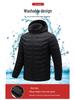 Men's Dual-Control USB Heated Cotton Coat with Nine-Zone Electric Heating