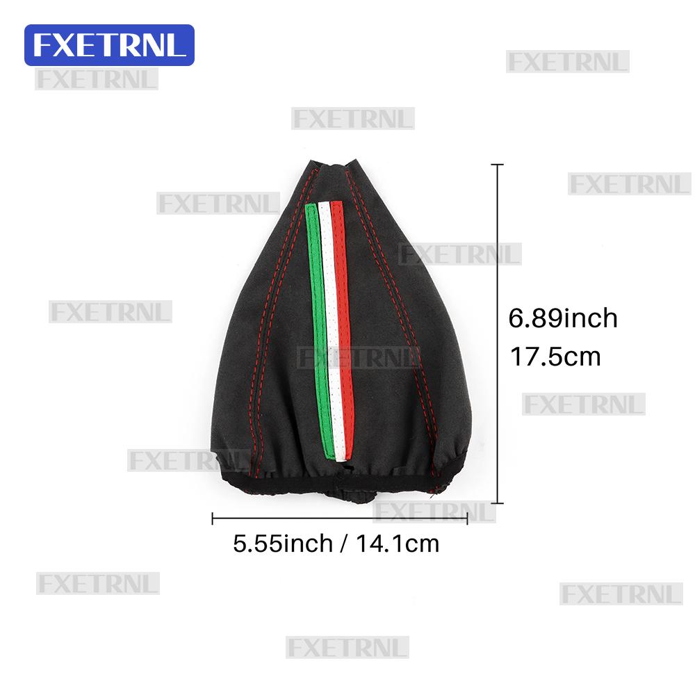 Manual Shifter Cover for Fiat 500 2011-2024 Abarth 595 695 2016 2017 2018 2019 2020 2021 2022 2023 2024 Suede Gear Shift Boot