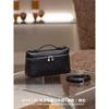 19cm Top Grain Leather Crossbody Bag Women Small Square Makeup Daily Use