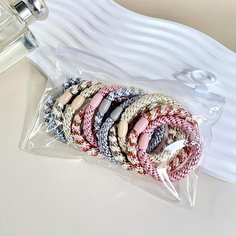 

12 шт. Браслет-гумочки для волосся, резинки для волосся для жінок і чоловіків, тримачі для хвостиків для густого волосся, міцні еластичні гумки для волосся без пошкоджень і складок