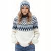 Women's 2026 American Style Color Block Sweater - Trendy Fashion Knitwear
