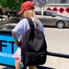 New junior high school primary school students schoolbag large capacity lightweight backpack girl simple leisure travel backpack tide