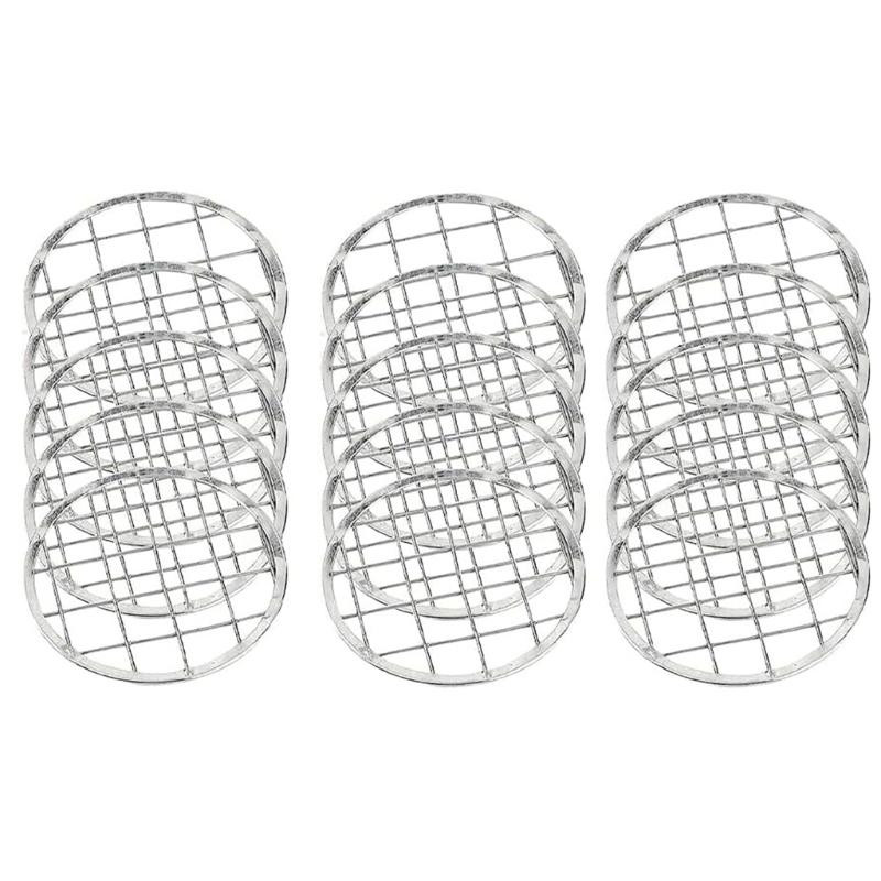 Lid Insert Silver Metal Lid Mason Canning Jar Lid Metal Flower Lid Insert Mason Grides Flower Organizer Lid for Jar