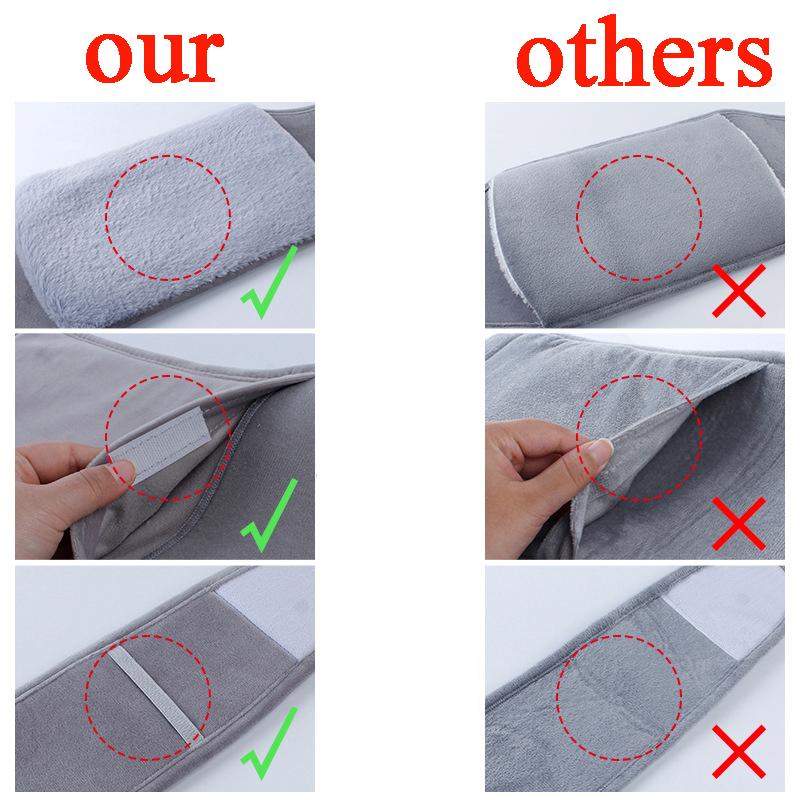 Portable Hot Water Bottle 1000/2000ml Soft Plush Neck/Shoulder Pain Relief Winter Menstrual Cramps/Hand-Feet Warmer 3-Piece Set