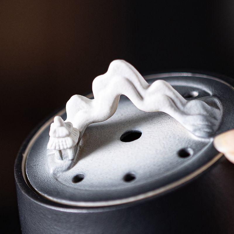 Guanshan ceramiczna kadzielnica miseczka na kadzidełka kadzidełko na patyczki domowe do wnętrz Guochao retro ozdoba Zen kadzielnica