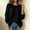 Women's Casual Round Neck Sweater - Spring & Autumn Fashion 2026