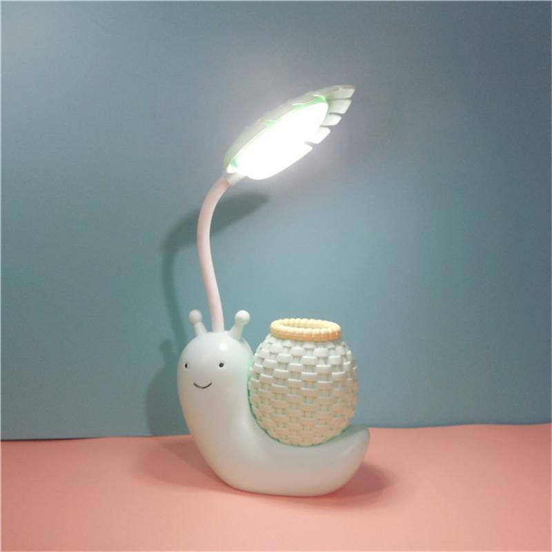 Cartoon LED Snail Desk Lamp Children Bedroom Night Light  Reading Study Birthday Christmas Gift Home Decorations Eye Protection