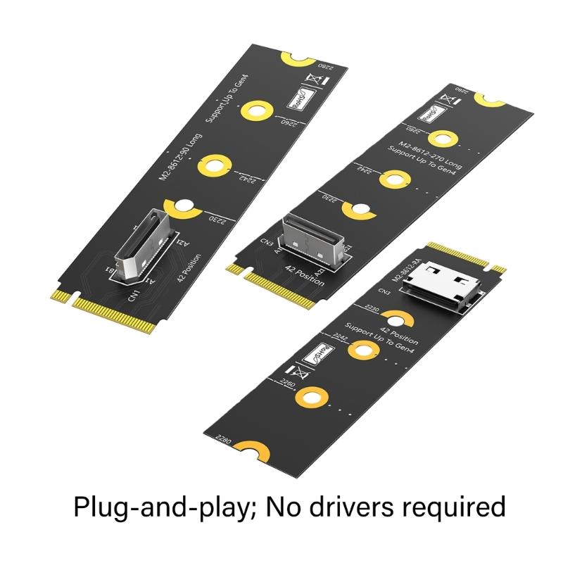 Widely Compatible M.2 2280 to SFF 8612 Adapter Featuring NVME PCIe Standards for Easy Storage Upgrades