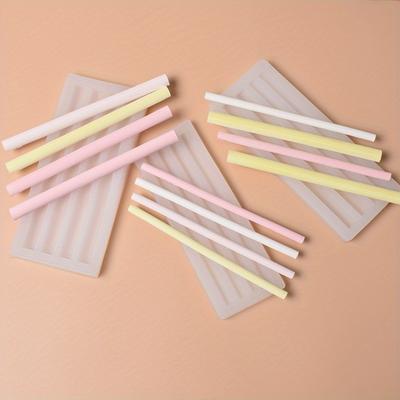 1PC Sealing Wax Stick Silicone Mold Half Round Long Strip Lacquer Wax Stick DIY Creative Cake Decoration Candle Making Silicone Mold