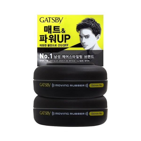 

Коврик Gatsby Moving Rubber Extreme 80 г x 2, лучшие мужские средства для волос в Корее