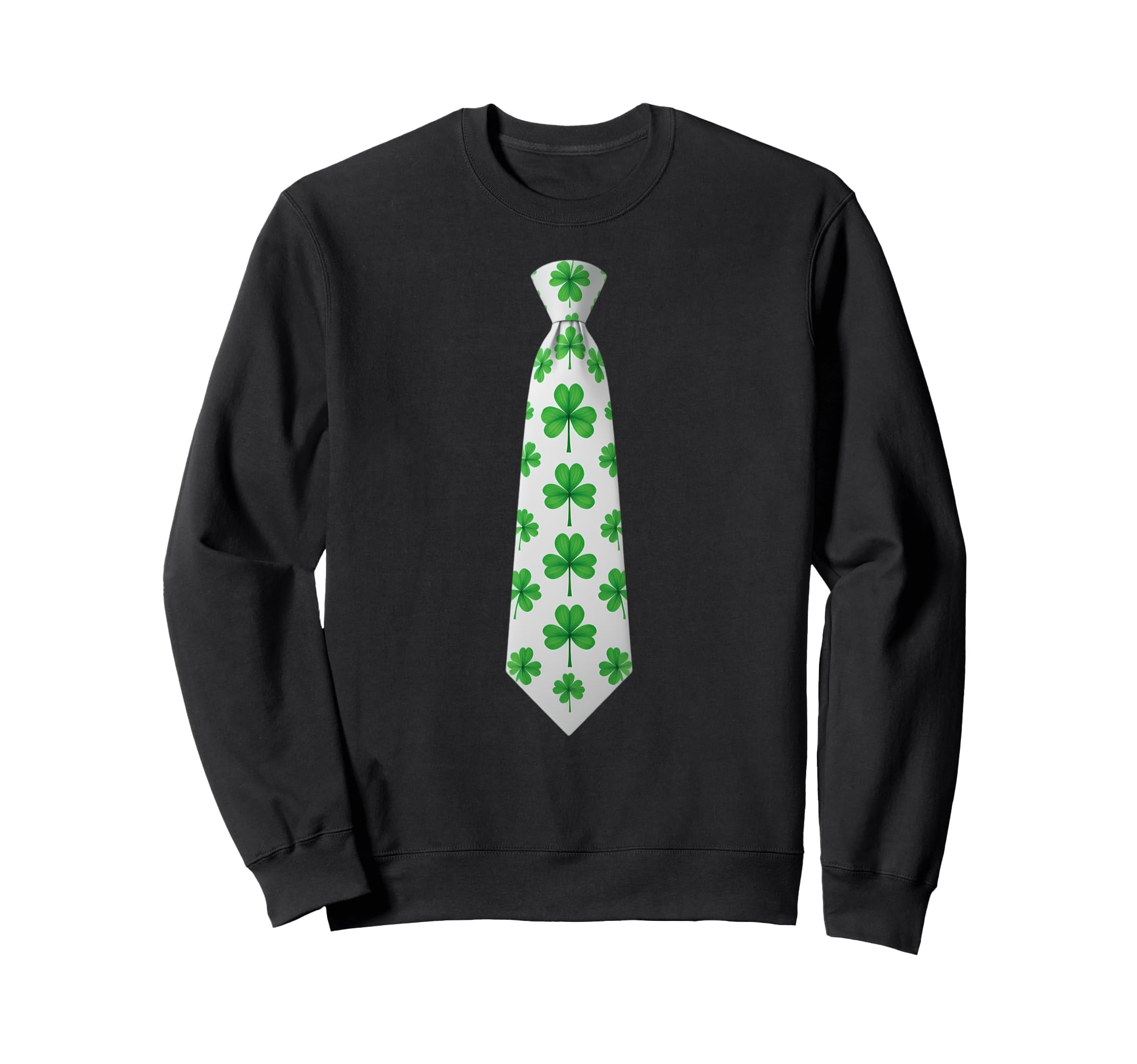 St. Patrick s Day Tie, Shamrock Tie, Graphic Irish Tie, Men s, Boys  Sweatshirt