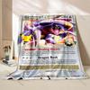 1PC Pokemon Card G-Garchomp Printed Blanket for Home Travel Soft Comfortable Blanket for Adults and Children Luxury Gifts