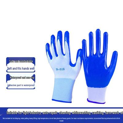 Anti-slip Plastic Work Gloves