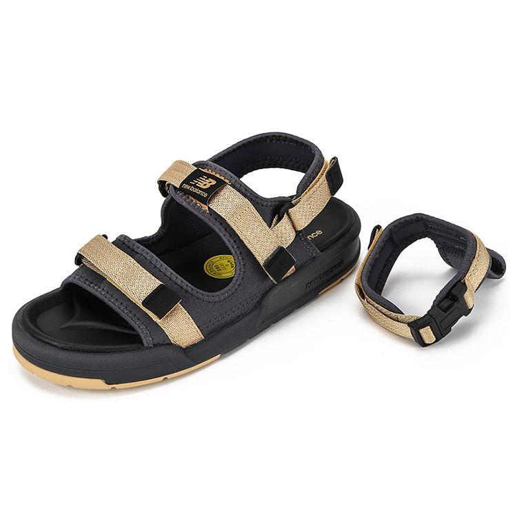 New Balance 4243 Series Beach Sandals Unisex Sandals Black Gold SD4243GD