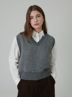 Mellett Mellow Knit Vest_Grey
