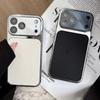 Plating Leather Textured Matte Phone Case For iPhone 17 16 15 14 13 Pro Max Aurora CD Camera Protection Shockproof Bumper Cover