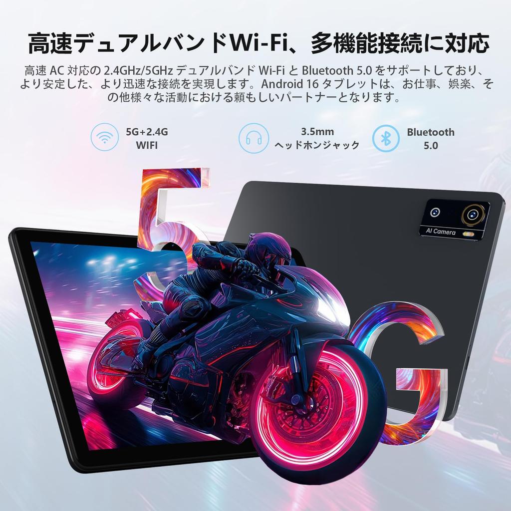Android 16 Tablet CPU 5G WiFi 12GB RAM 64GB ROM 1TB Expandable Tablet Set 10-inch 8-core + +