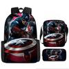 Printed Avengers The Backpack Set Oxford Fabric Pencil Case Essentials School