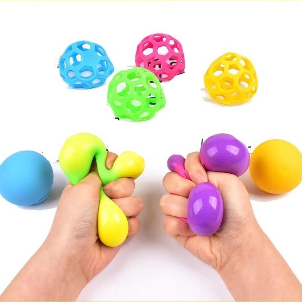 Adorable Squeeze Fidget Toy Colorful Anti-stress Ball Creative Vent Ball  Stress Reliever