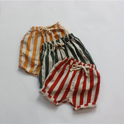 Striped Cotton-Linen Shorts for Babies & Young Children