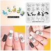 kads Immaturity 001 Design Paper Folding Crane Animal Flower Pattern Nail Stamping Plates DIY Nail Art Decorations