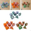 7 Pieces D4 D6 D8 D10 D12 D20 Multi Sided Dices Polyhedral Dice for Kids Toy Collection